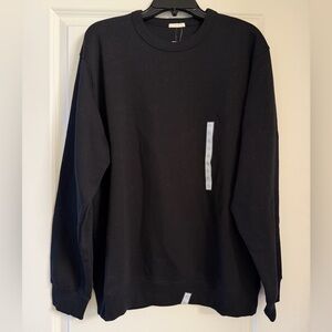 Uniqlo GU Men's Classic Black Crewneck Sweatshirt